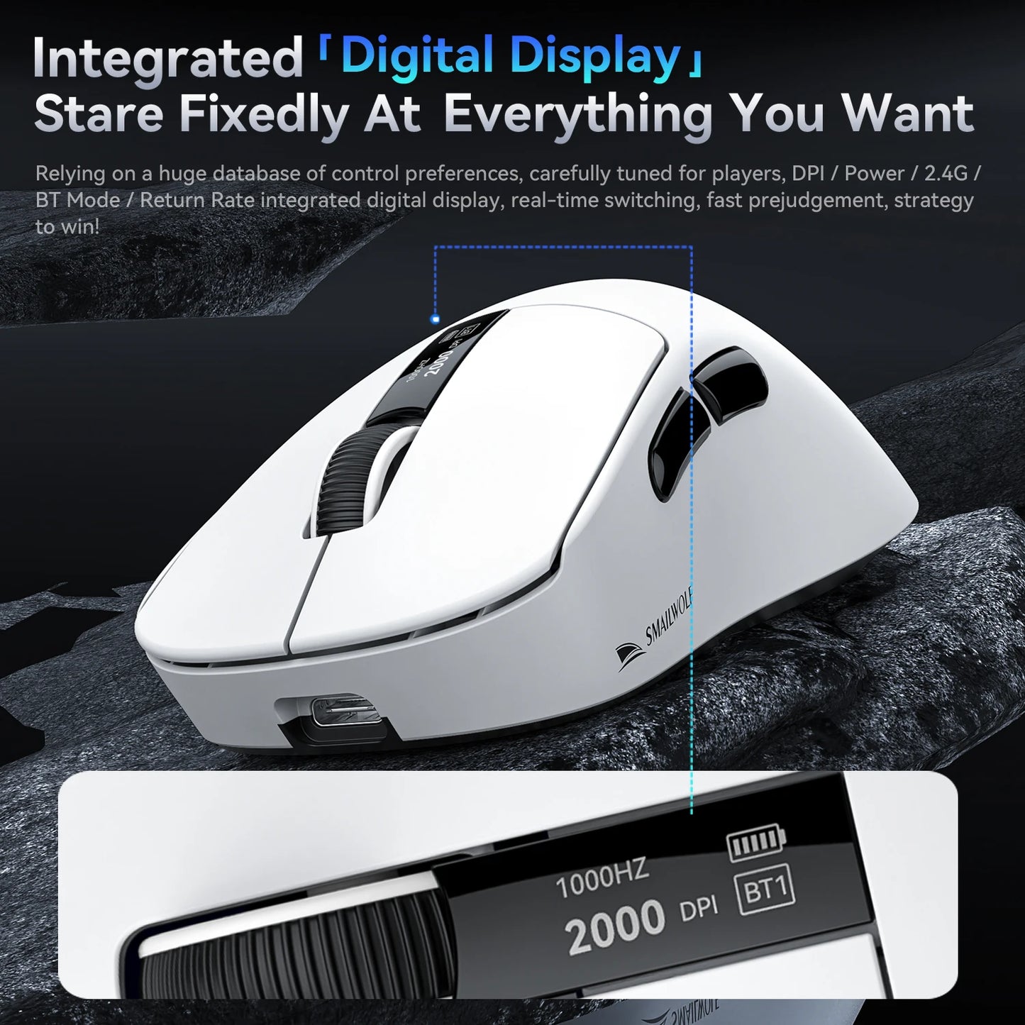 M6 Bluetooth Wireless Mouse Three-Mode E-Sports Gaming Laptop Lightweight PAW3311 1KHZ 12KDPI with Charging Dock