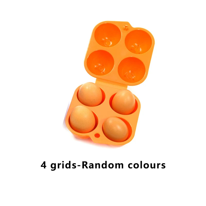 2 Grid Egg Storage Box Portable Egg Holder Container for Outdoor Camping Picnic Eggs Box Case Kitchen Organizer Case