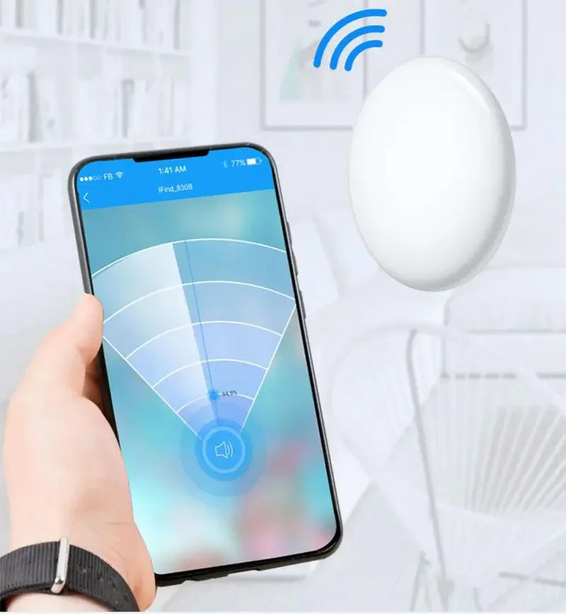 Mini Bluetooth 5.0 Tracker Antilost Device round Pet Kids Bag Wallet Tracking Smart Finder Locator Air Tag Smart Home