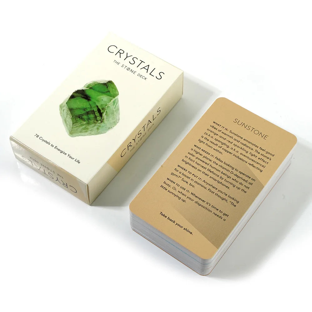 Crystals Tarot Cards Oracle Cards Tarot Deck and Card Game High Quality Kabbalis Board Game Divination Fate Party Enterainment