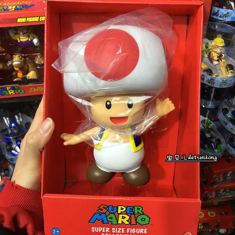 New Anime Large Size Bowser Figures PVC Bros Hat Can Take off Toy Model for Kids