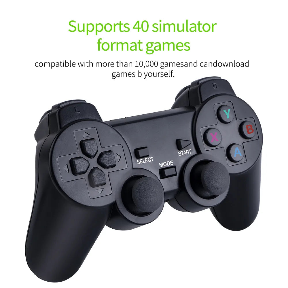 Video Game Sticks M8 Console 2.4G Dual Wireless Controller Game Stick 4K 10000 Games 64GB Retro Game for Dropshiopping Xmas Gift