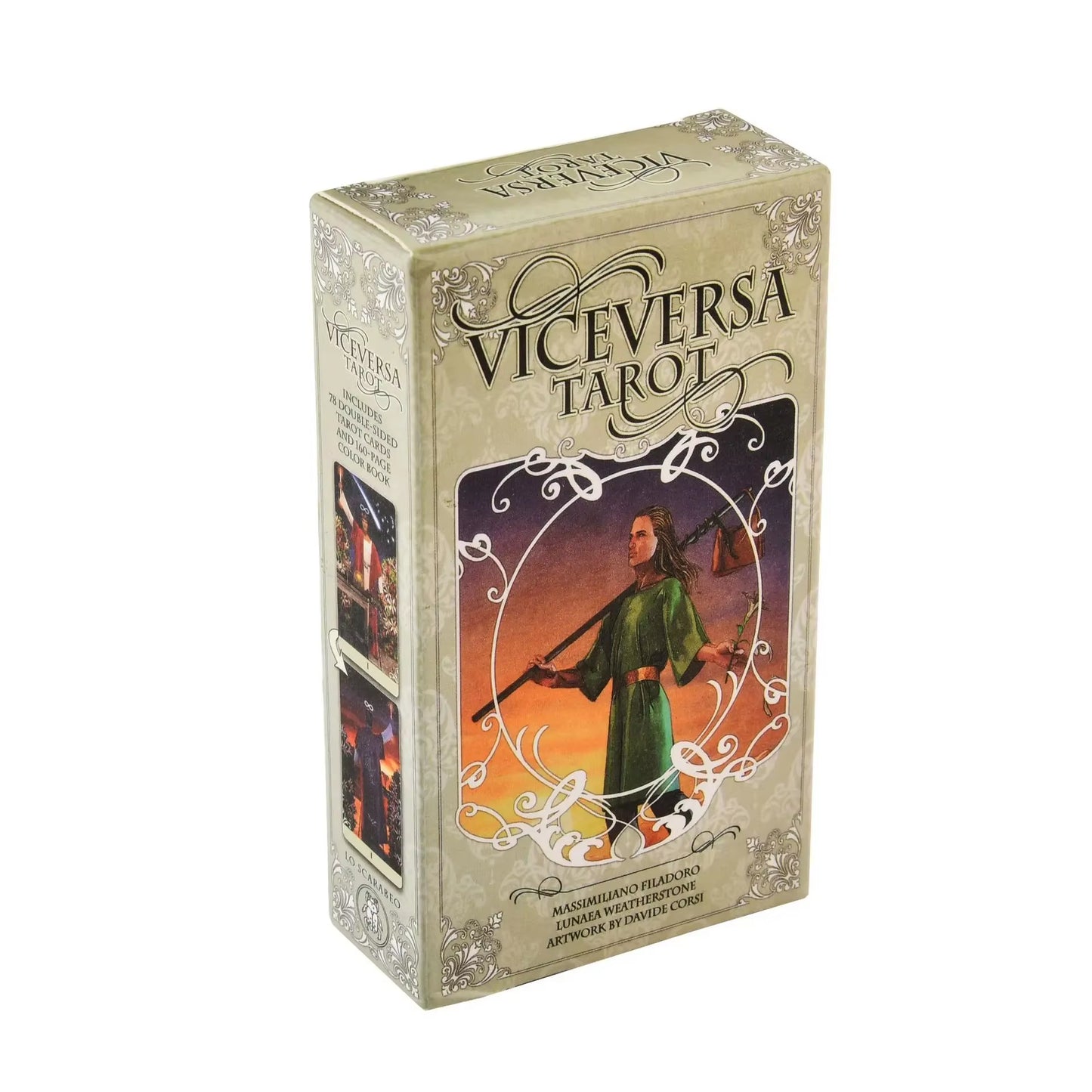 HOT 400 Style Tarot Cards Oracle Golden Art Nouveau the Green Witch Universal Celtic Thelema Steampunk Tarot Board Deck Games