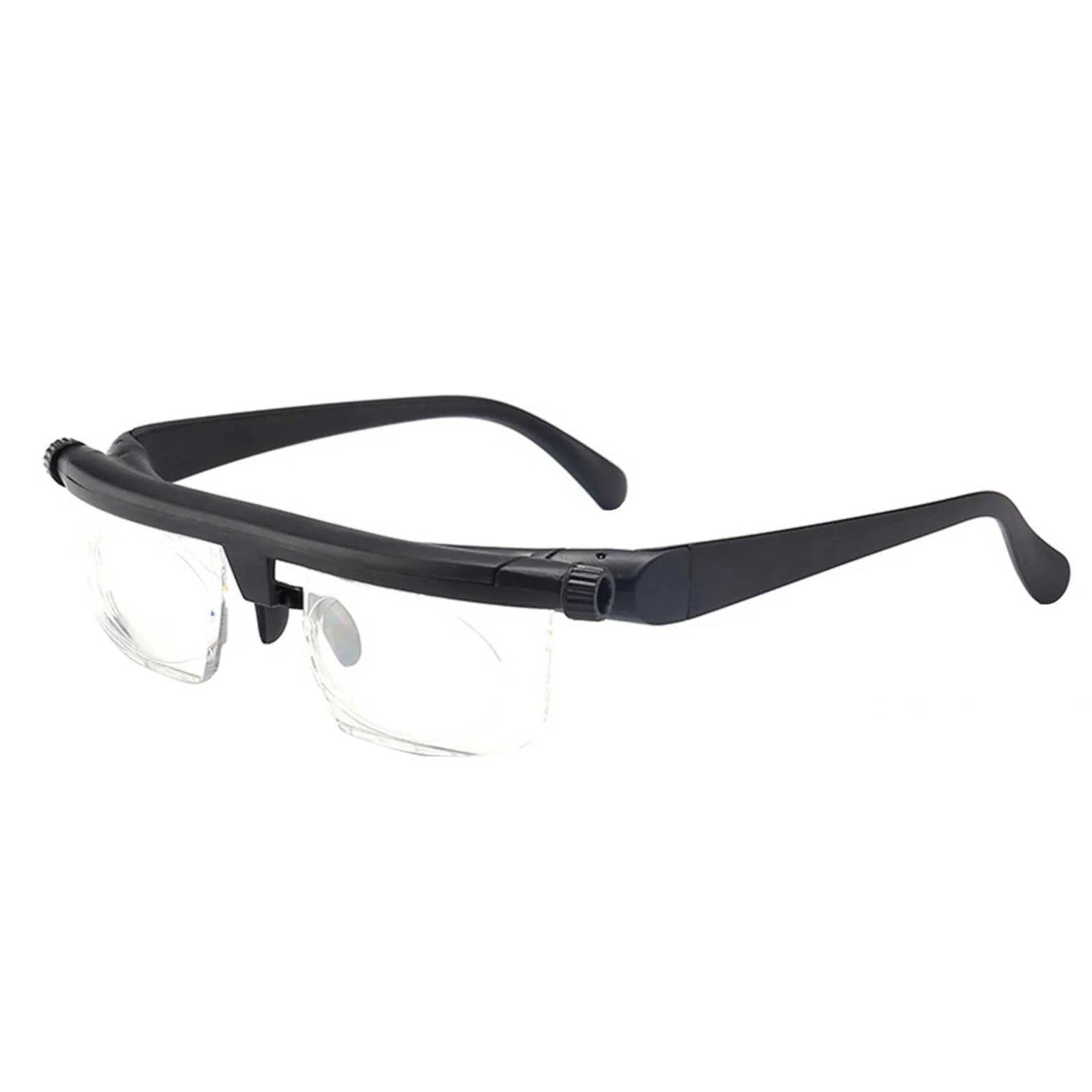 Dial Adjustable Glasses Variable Focus for Reading Distance Vision Eyeglasses US