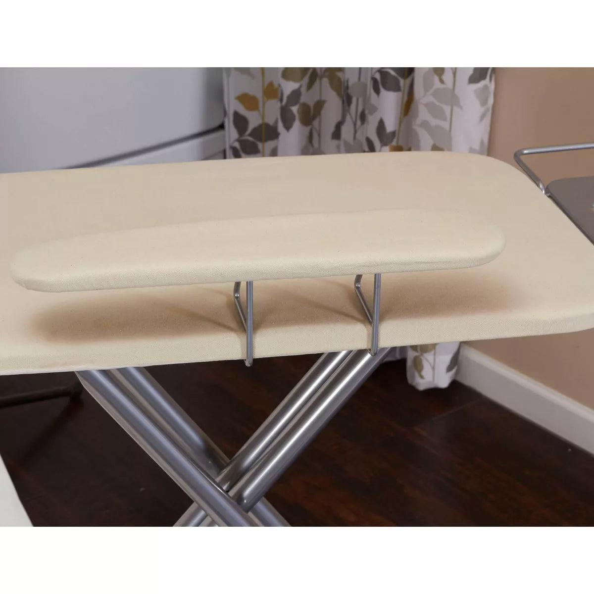 Extra-Wide Ironing Board with Four-Leg Silver Frame