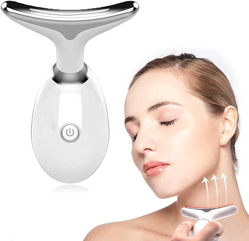 Wavy Chic Beauty Facial Massager, 7 Color Wavy Acne Beauty Microcurrent Facial Device Skin Firming for Face Neck Beauty Device