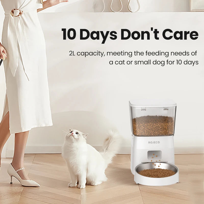 Dog Feeder Automatic Smart Pet Food Dispenser for Pets Dog Kibble Dispenser with WIFI Remote Control Dog Feeding Supplies