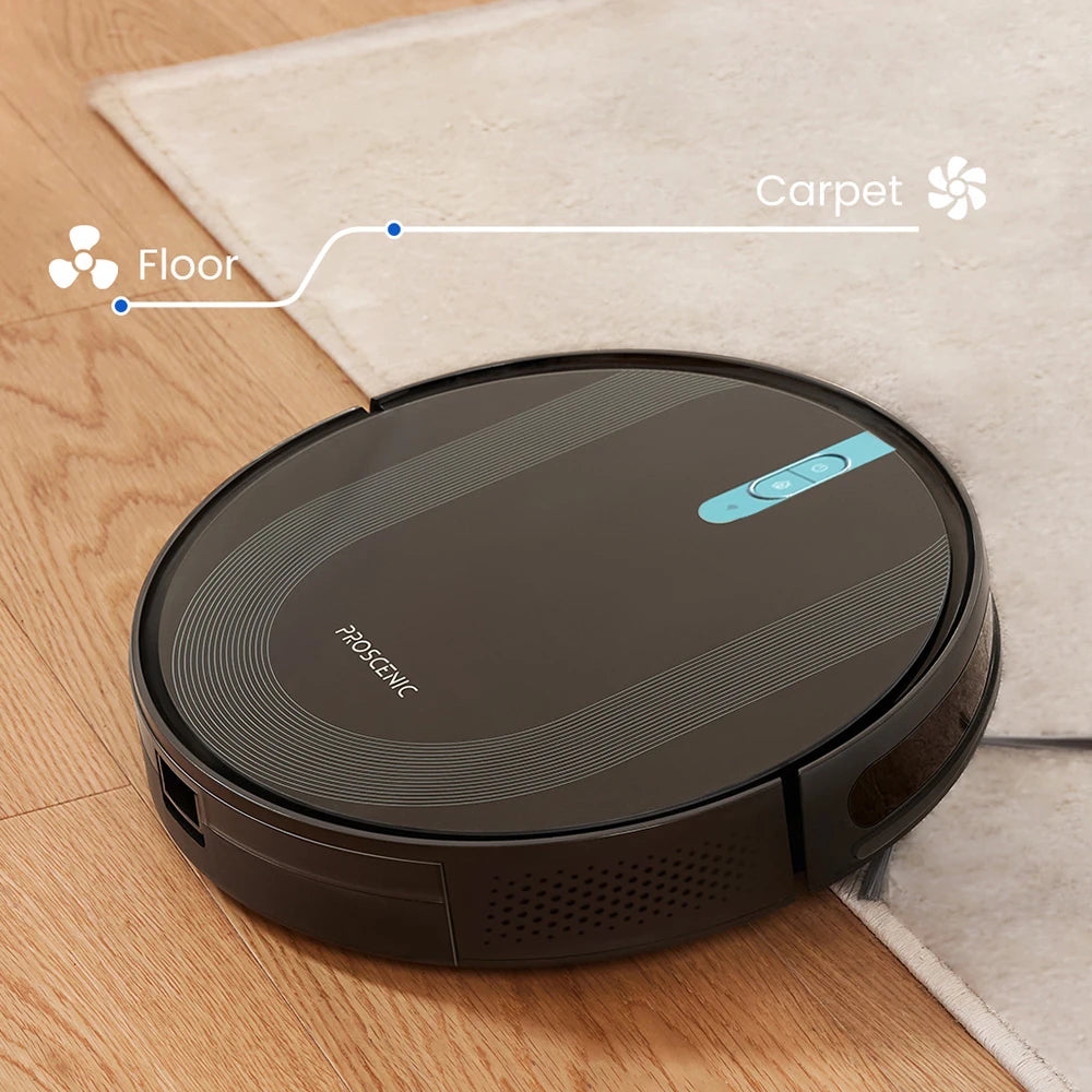 Proscenic 850T Smart Robot Cleaner 3000Pa Suction Three Cleaning Modes 250Ml Dust Collector 200Ml Electric Water Tank Alexa Google Home App Control