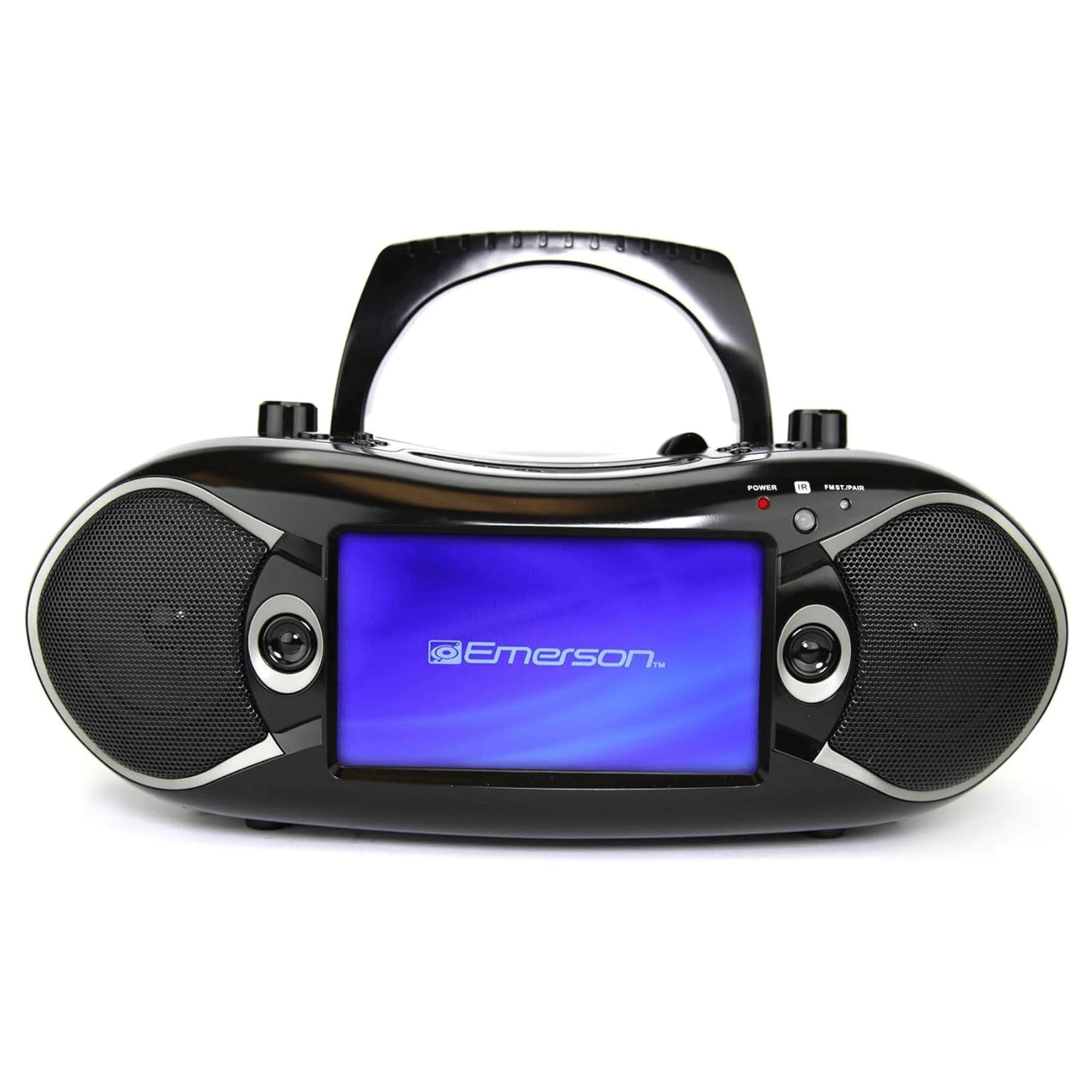 Emerson 7" Bluetooth DVD Boombox W AMFM Radio, Stereo Speakers & Multi-Media
