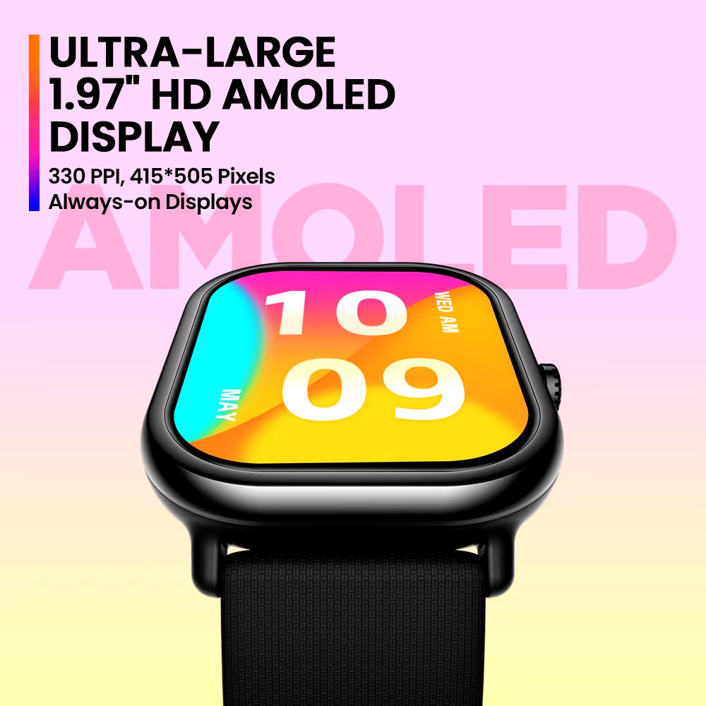 New GTS 3 Pro Voice Calling Smart Watch Ultra-Big HD AMOLED Screen Health and Fitness Tracking Smartwatch for Men Women