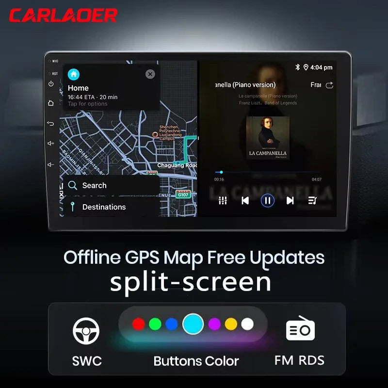 Android 14 4G 64G Multimedia Car Radio Carplay Auto Player GPS Navigation for Toyota Hyundai Nissan Kia LADA FIAT VW 9 10 Inch