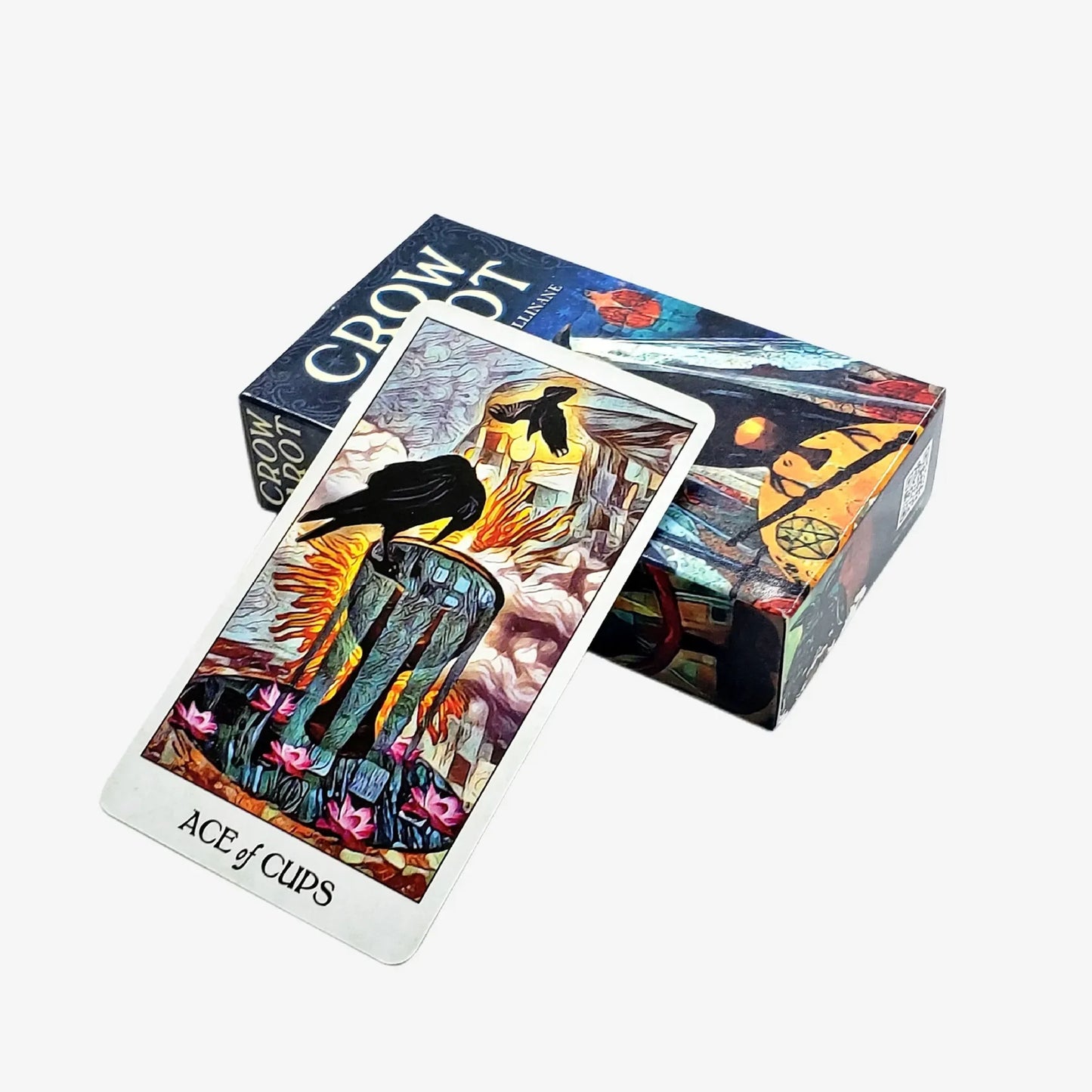 NEW Crow Tarot Cardsn a 78 Tarot Deck English Version Divinatio Fate Oracle Card Board Game for Adult with PDF Guidance