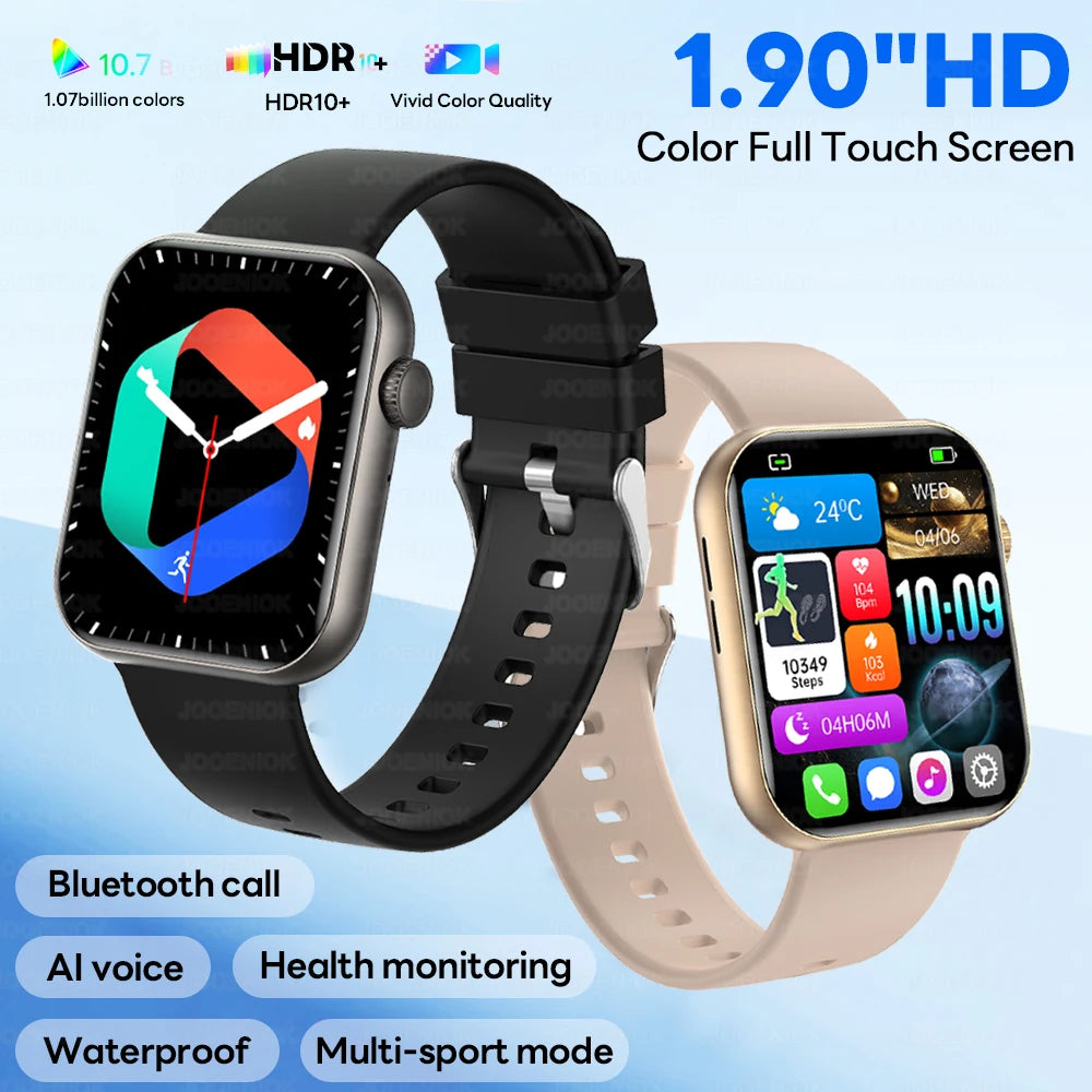 2025 New 1.9-Inch HD Smart Watch Men Bluetooth Call Multiple Exercise Modes Watch Heart Rate IP68 Waterproof Smartwatch Women