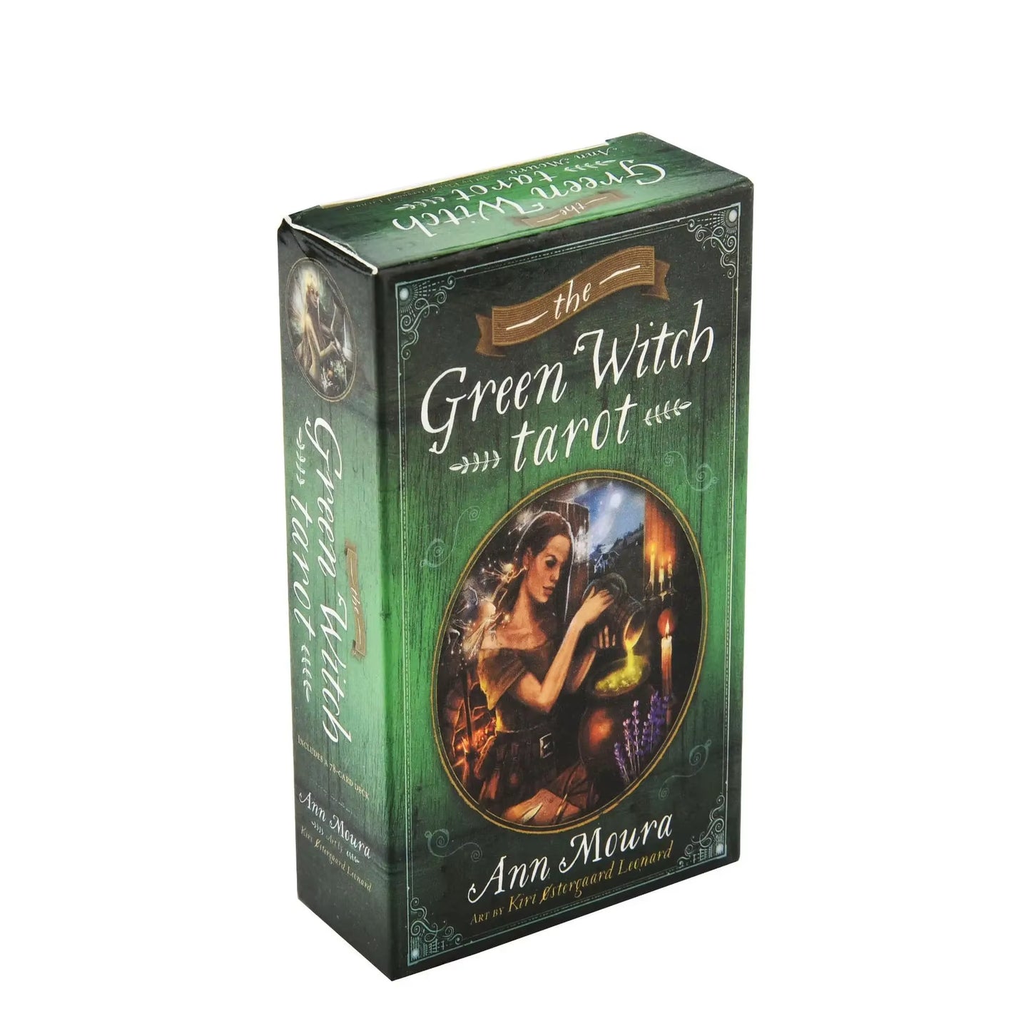 HOT 400 Style Tarot Cards Oracle Golden Art Nouveau the Green Witch Universal Celtic Thelema Steampunk Tarot Board Deck Games