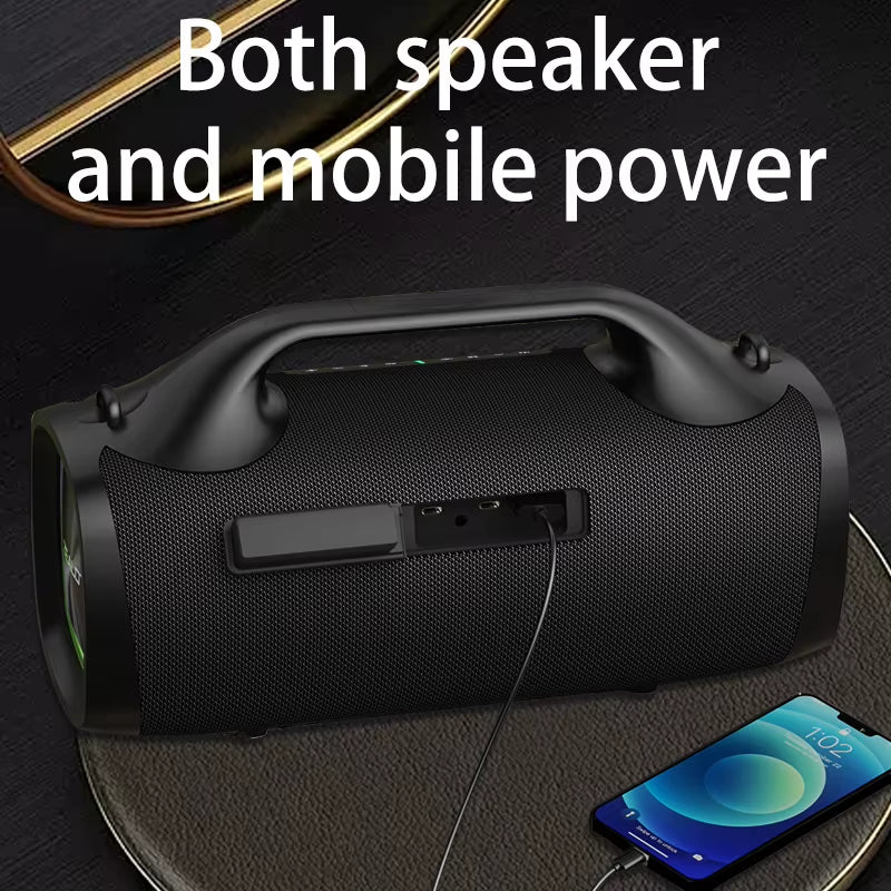 S79 100W Wireless Speaker, Outdoor Portable Subwoofer Speaker, Hifi Sound Quality,Dual Pairing, Fast Charging,24000Mah.