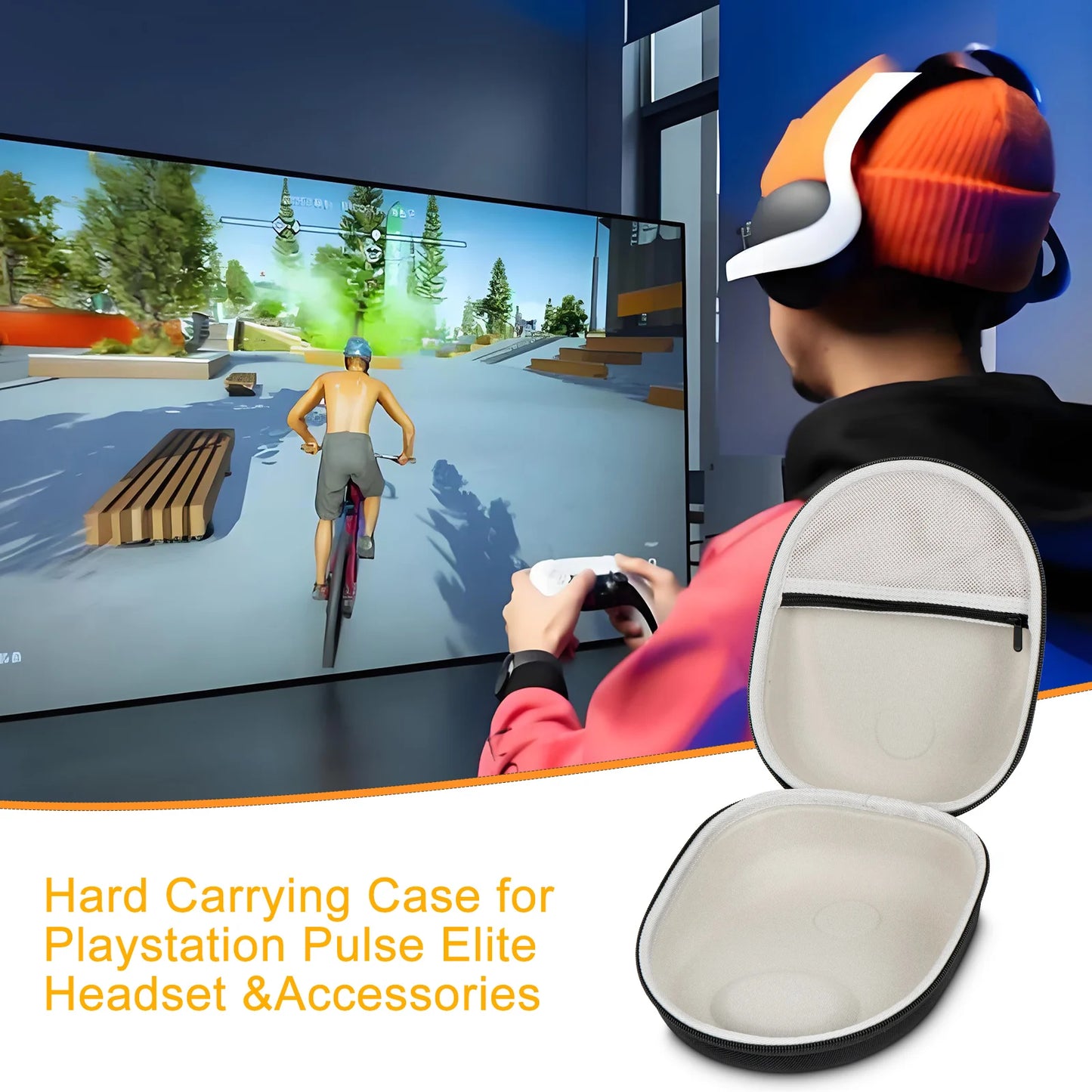 New Portable Hard EVA Protective Cover Case for Playstation 5 PS PULSE Elite PS5 Wireless Headset Storage Bag Box Carrying Case