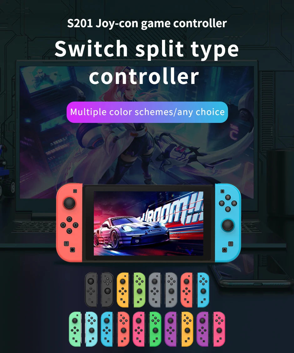 Joy Pad Joycons Controller for Nintendo Switch Joystick Gamepad Wireless Game Console Joypad Turbo Wake up Function