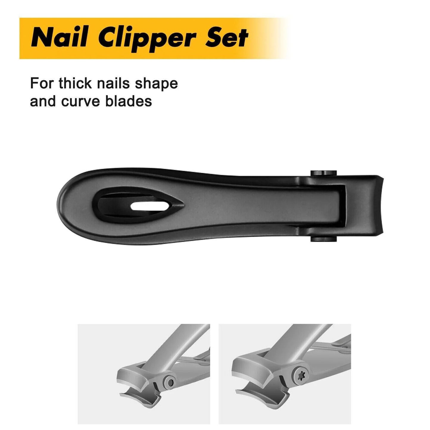 Extra Large Toe Nail Clippers for Thick Hard Nails Cutter Heavy Duty Stainless