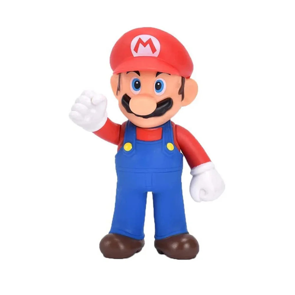 Game Super Mario Bros Figure Doll Cartoon Characters Mario Creative Movable Collectible Model Toys Children'S Birthday Gifts