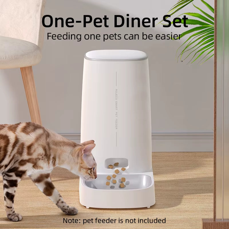 Only Stainless Steel Single & Double Bowl Accessories for 4L Automatic Pet Feeder Cat Food Dispenser without Pet Feeder