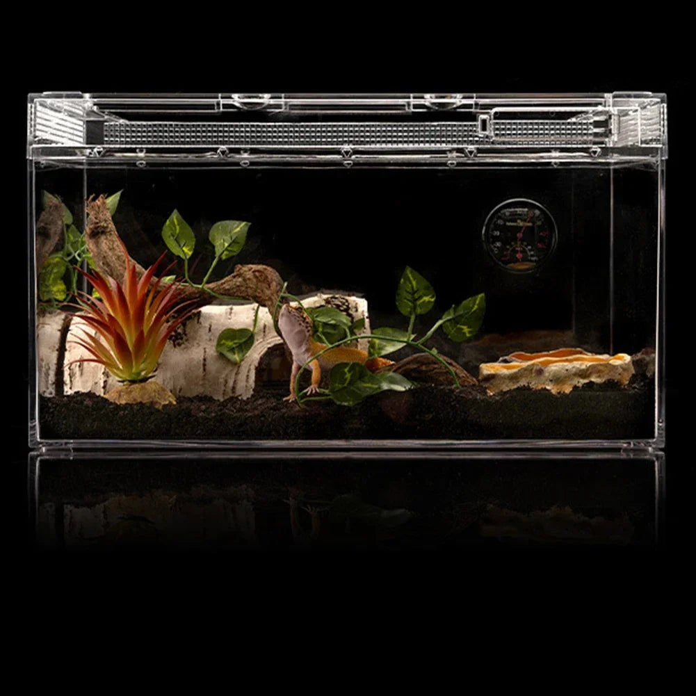 Resin Large Reptile Hide Wooden Bark Appearance Hideout House Hiding Cave Shelter for Reptile Habitat Decoration