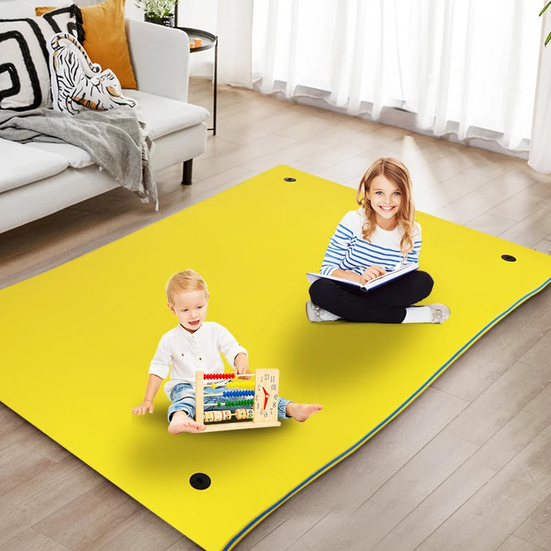 101"X69.5" Floating Water Pad Tear-Resistant XPE Foam Bouncy Water Floating Bed for Pool Beach Ocean Lake
