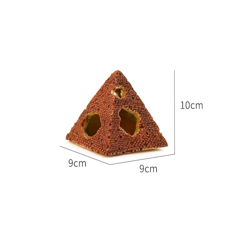 Fish Tank Reptile Box Landscaping Decoration Creative Resin Ornament Lizard Gecko Tree Root Hide Cave Amphibians Terrarium Decor