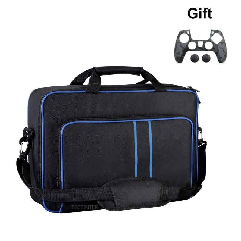 For PS5 Handheld Storage Bag Travel Carrying Case for Sony Playstation 5 Protective Shoulder Big Storage Bag Canvas Case Handbag