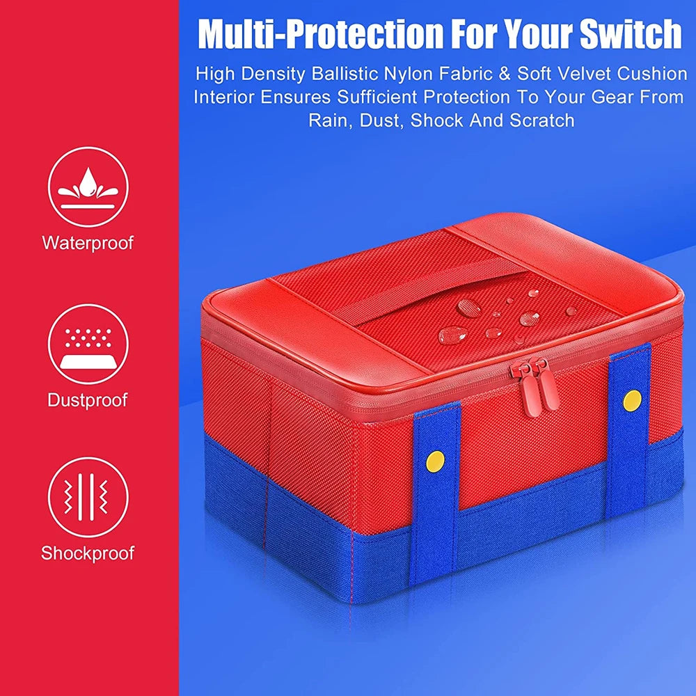 Switch Case for Nintendo Switch Portable Waterproof Hard Protective Storage Bag for Nintendo Switch Console & Game Accessories