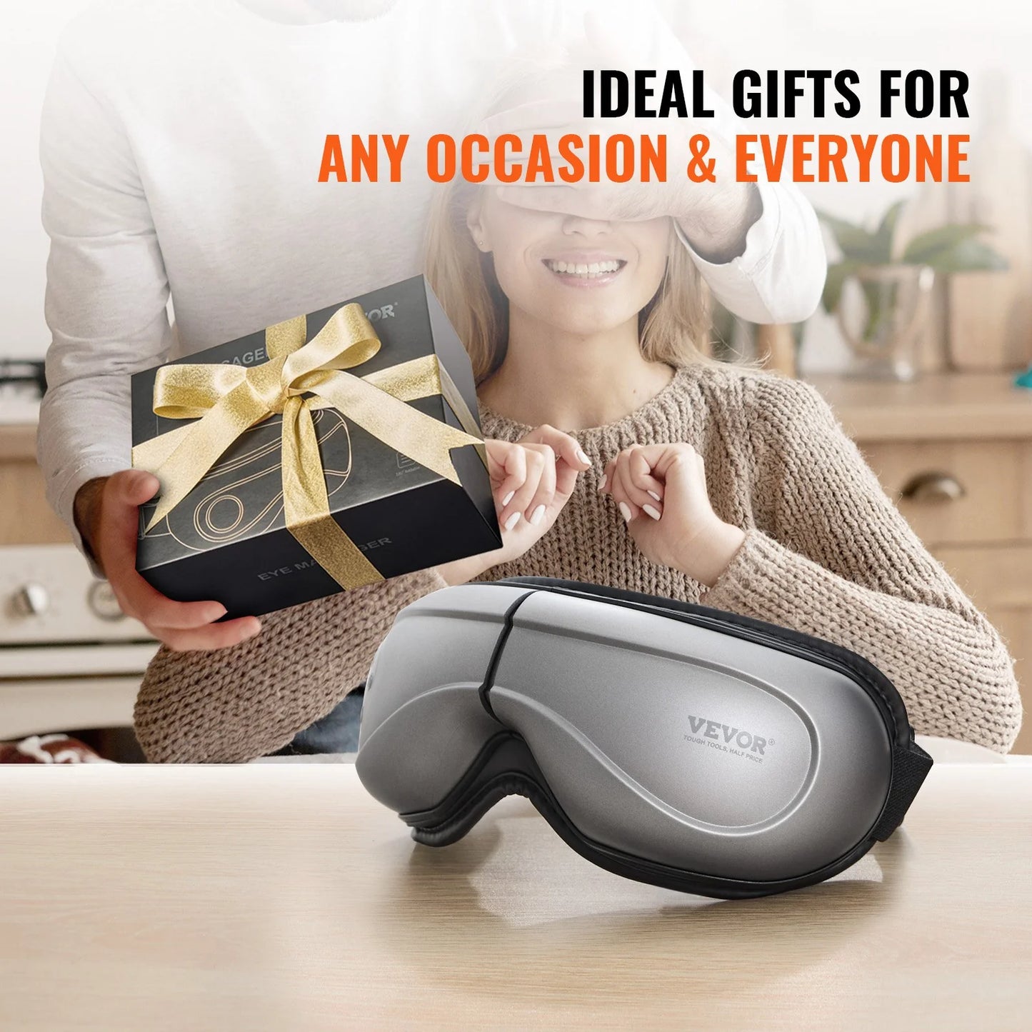 Heated Eye Massager Eye Care Device 5 Modes Bluetooth Music 180¡Ã Foldable