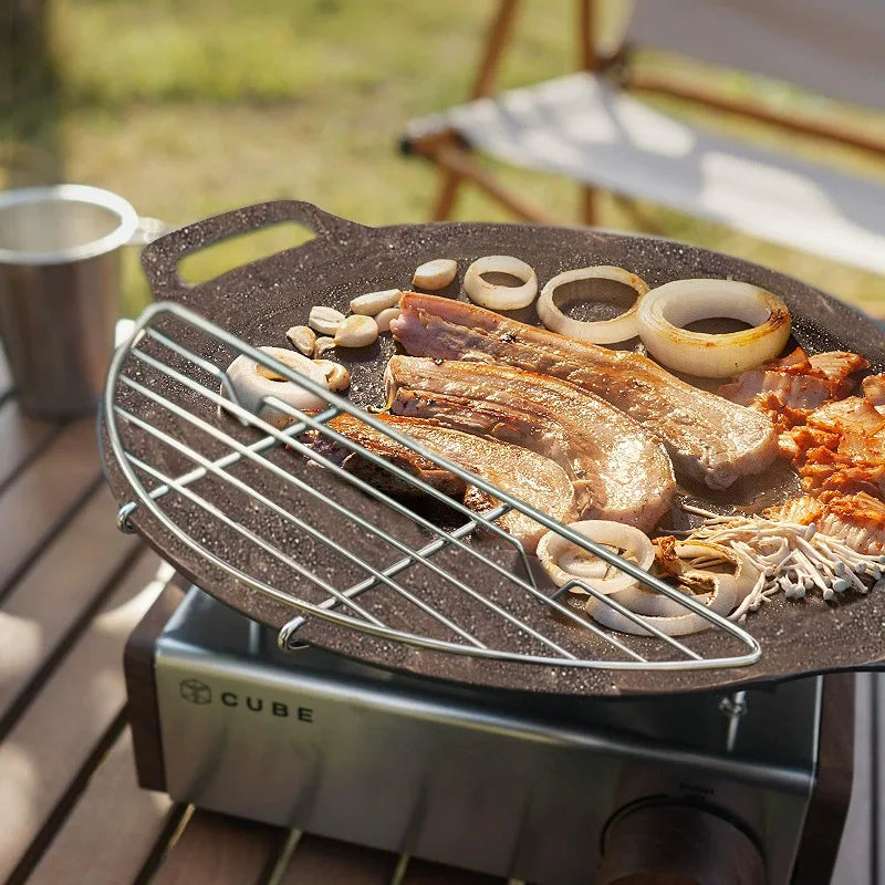 Baking Griddle Non-Stick Anti-Scorch High Temperature Barbecue Grid Mesh Pad for Outdoor Camping Bbq Tools Camping Hiking Access