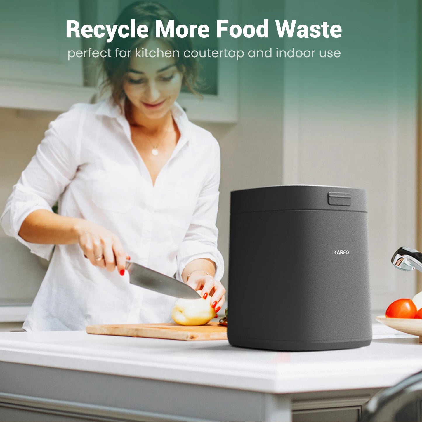 Ecostar S1 Smart Kitchen Waste Composter Eco-Friendly Electric Kitchen Compost Bin Sustainable Indoor Countertop Food Cycler
