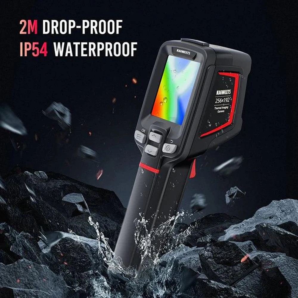 Thermal Imaging Camera 256X192 Resolution IP68 Waterproof 4 Image Modes 6 Color Palettes 16 Hour Battery 32G Memory