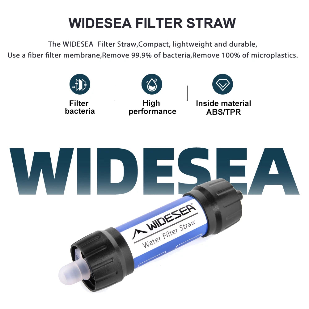 Camping Outdoor Water Purifier 0.01Micron Filtration Portable Reusable Straw Type Use of Highqualitymedical Hollow Fiber