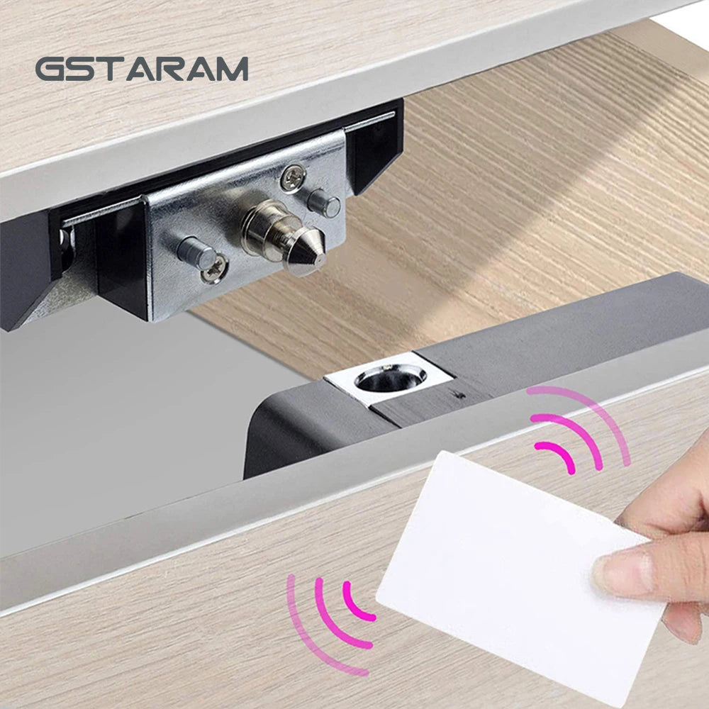 For Wardrobe Furniture Sauna Cupboard Locker Hole-Free Invisible Sensor Induction Cabinet Lock RFID Card Smart Electronic Lock