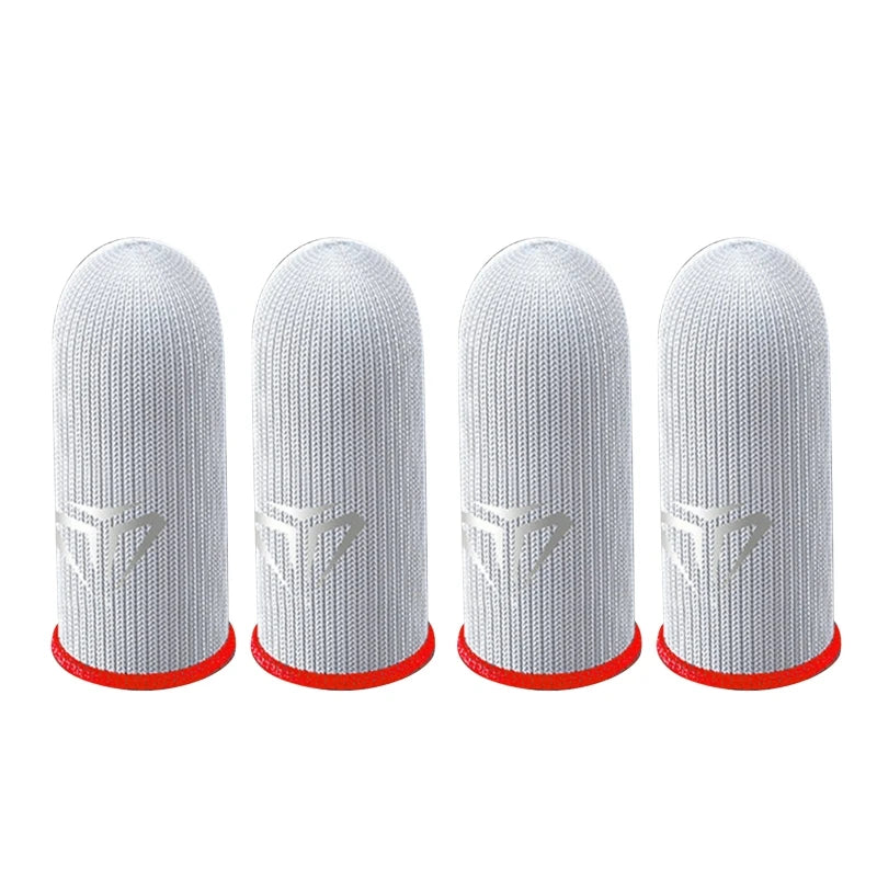 2 Pcs Mobile Game Fingertip Gloves Sweatproof Anti-Slip Touch Screen Finger Sleeve Breathable Gaming Fingertip Cover for Gamer