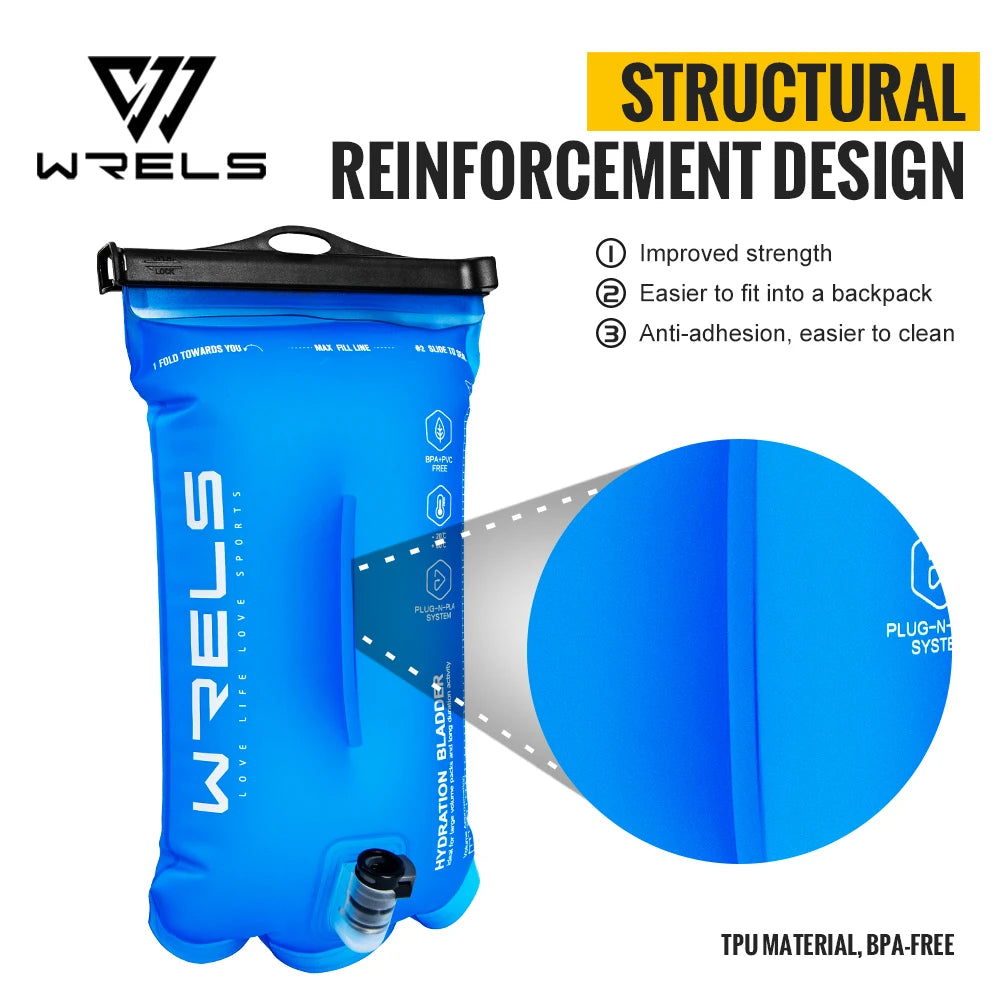 Sports Water Bladder Hydration Pack Storage Bag BPA Free Portable Food Grade Outdoor Drinking Camping Water Bag