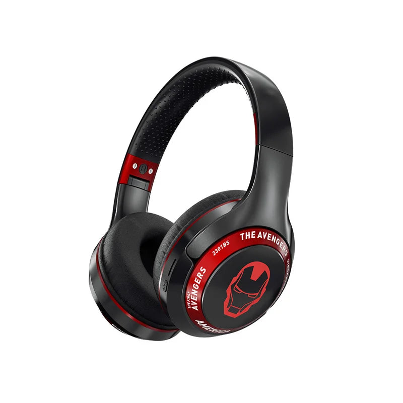 Marvel Spider Man Bluetooth Eagles over Ear Foldable Computer Wireless Headphones Noise Cancellation HIFI Stereo Gaming Headset