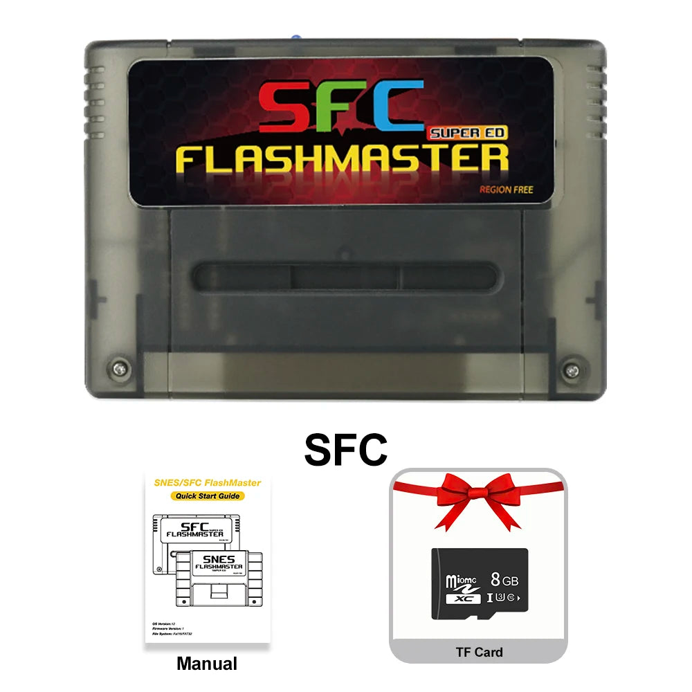 SFC Game Card 3000 in 1 with 8GB TF Card Game Card for Nintendo SNES SFC Game Console with TF Card