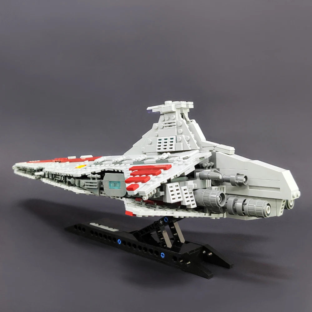 67106 JIESTAR High-Tech Moc Venator Attack Cruiser Fighter Destroyer Brick Technical Model Building Star Blocks Space Ship Toys