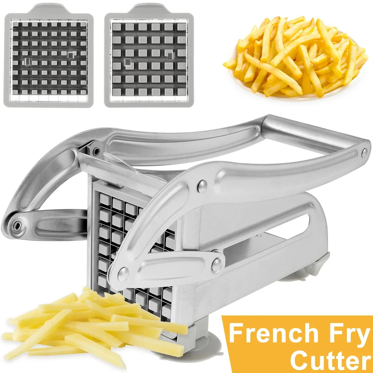 1Pc Stainless Steel Manual Potato Cutter French Fries Slicer Potato Chips Maker Meat Chopper Dicer Cutting Machine Tools