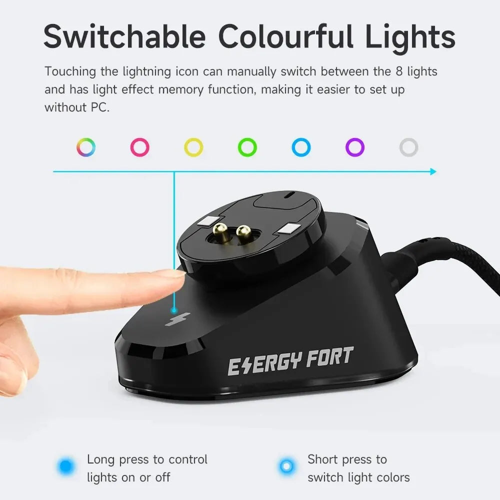 Gaming Mouse Wireless Charger for Logitech G403 G502 X plus G703 G903 HERO Lightspeed Dock Station G PRO X Superlight Hero GPW2