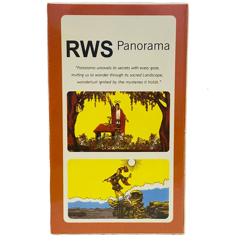 10.3*6Cm RWS Panorama Tarot Cards a 78 Pcs Cards Deck When Wide Angle Lens Show You New Perspective of RWS