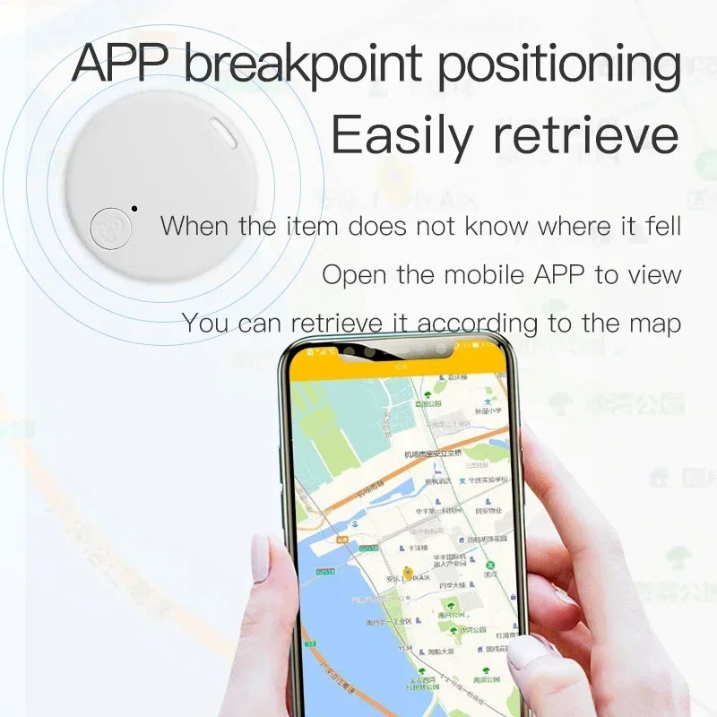 GPS Bluetooth 5.0 Tracker Children Elderly Anti-Lost Mini GPS Device Car Tracking Locator Smart Finder for IOS Android