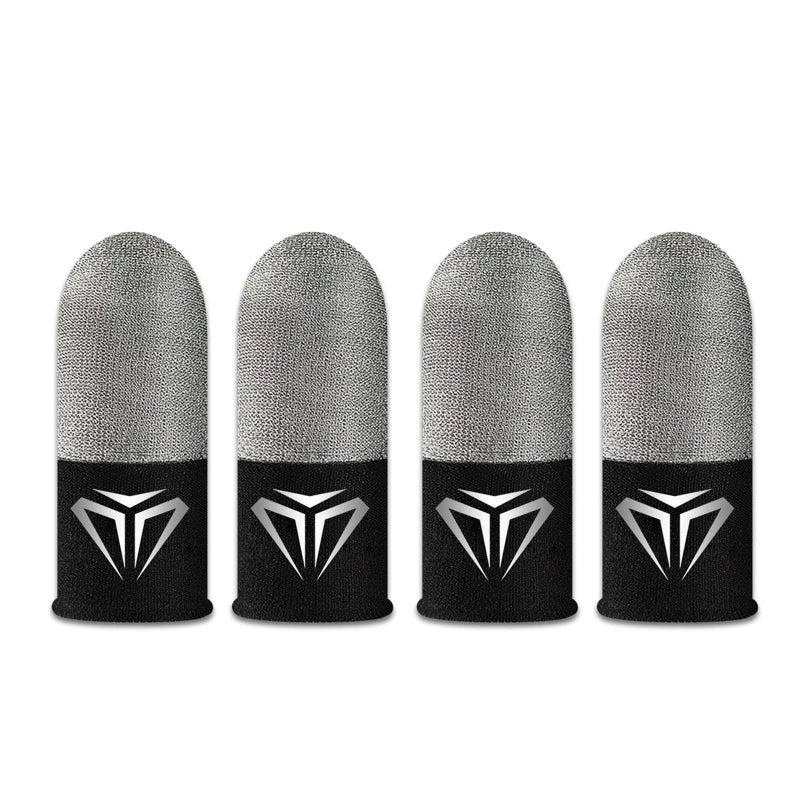 2 Pcs Mobile Game Fingertip Gloves Sweatproof Anti-Slip Touch Screen Finger Sleeve Breathable Gaming Fingertip Cover for Gamer