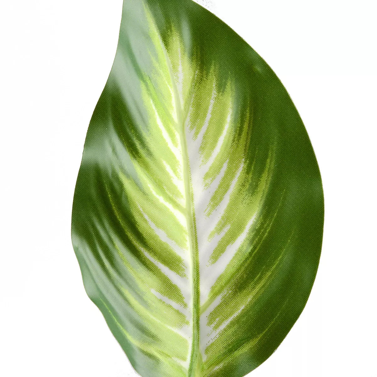 24-Inch Hosta Plant - Indoor/Outdoor Artificial Greenery in Brown Pot, Made of Polyethylene