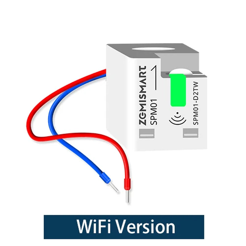 Smart Energy Meter Zigbee Wifi Monitor Electric Sensor Real-Time Measure Work with Tuya Zigbee2Mqtt Home Assistant