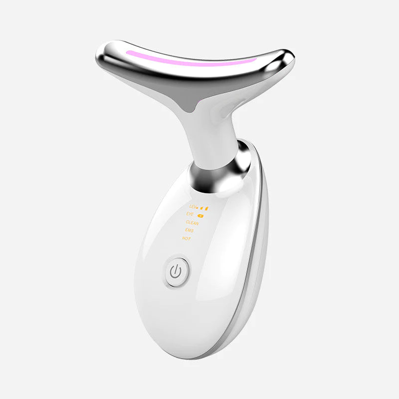 Wavy Chic Beauty Facial Massager, 7 Color Wavy Acne Beauty Microcurrent Facial Device Skin Firming for Face Neck Beauty Device