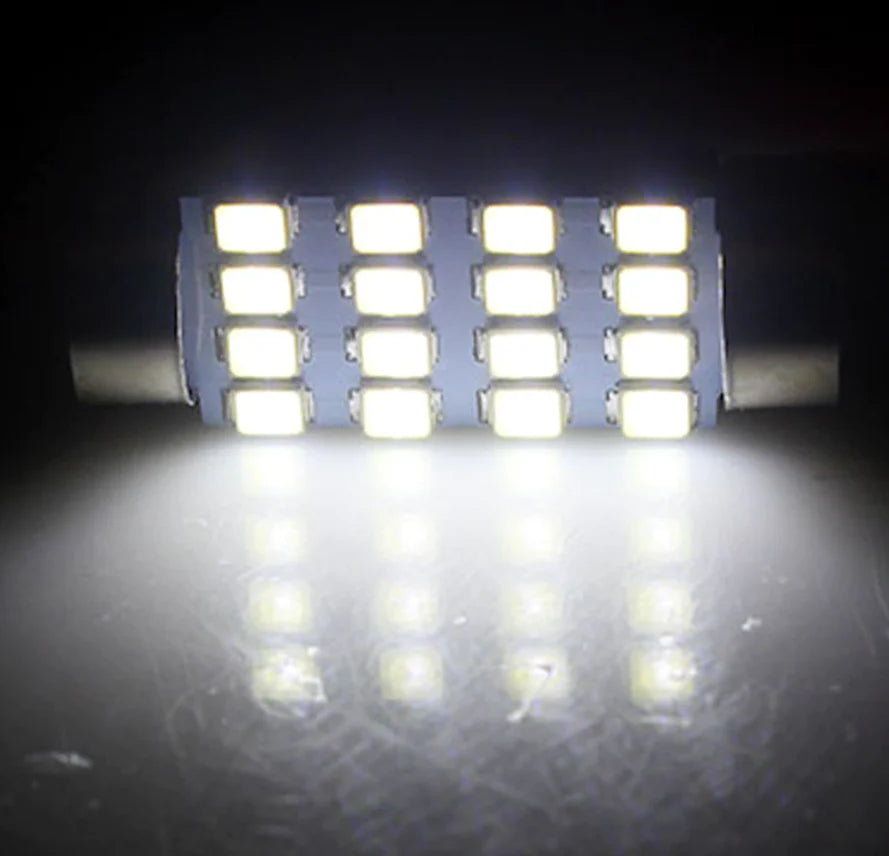 28Pcs Car Interior White Combo LED Map Dome Door Trunk License Plate Light Bulbs