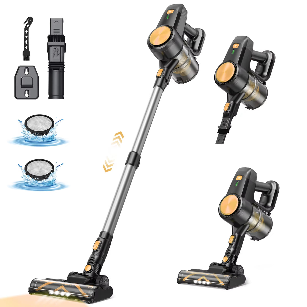 Vastorm N3T Cordless Stick Vacuum Cleaner - 40Kpa Powerful Suction, 3-in-1 Ultra Lightweight Handheld Design, Up to 40 Minutes Runtime for Carpets and Pet Hair